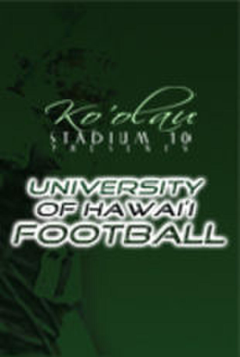 Poster art for University of Hawaii Football.