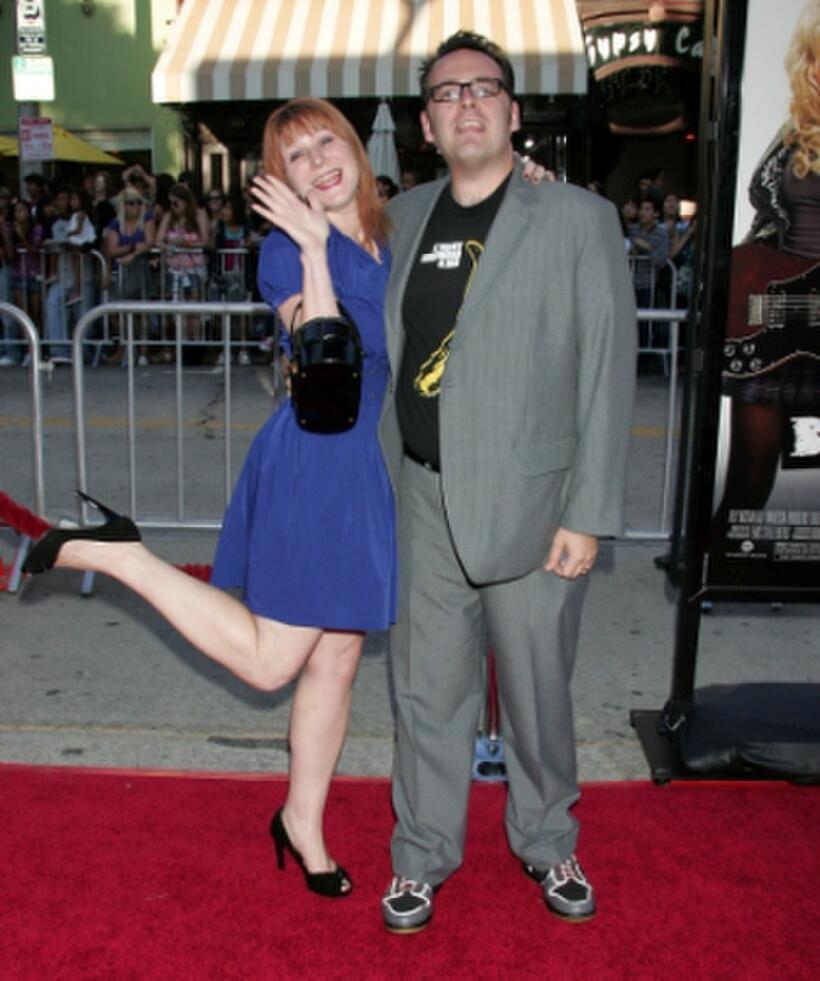 Josh Cagan and Guest at the California premiere of "Bandslam."