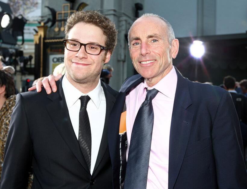 Seth Rogen and Kevin McCormack at the California premiere of "Observe And Report."