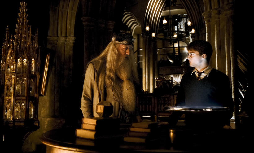 Michael Gambon and Daniel Radcliffe in "Harry Potter and the Half-Blood Prince."