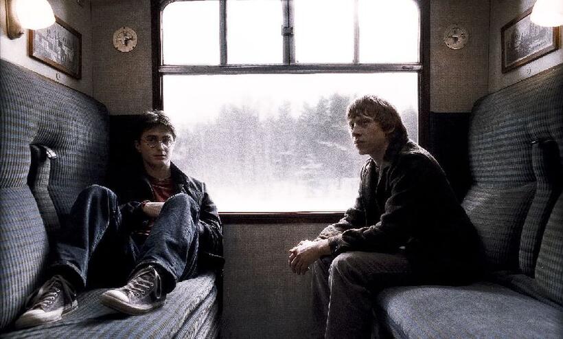 Daniel Radcliffe as Harry Potter and Rupert Grint as Ron Weasley in "Harry Potter and the Half-Blood Prince."