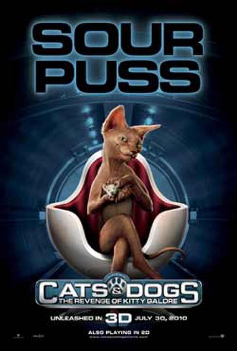 Poster art for "Cats & Dogs: The Revenge of Kitty Galore."