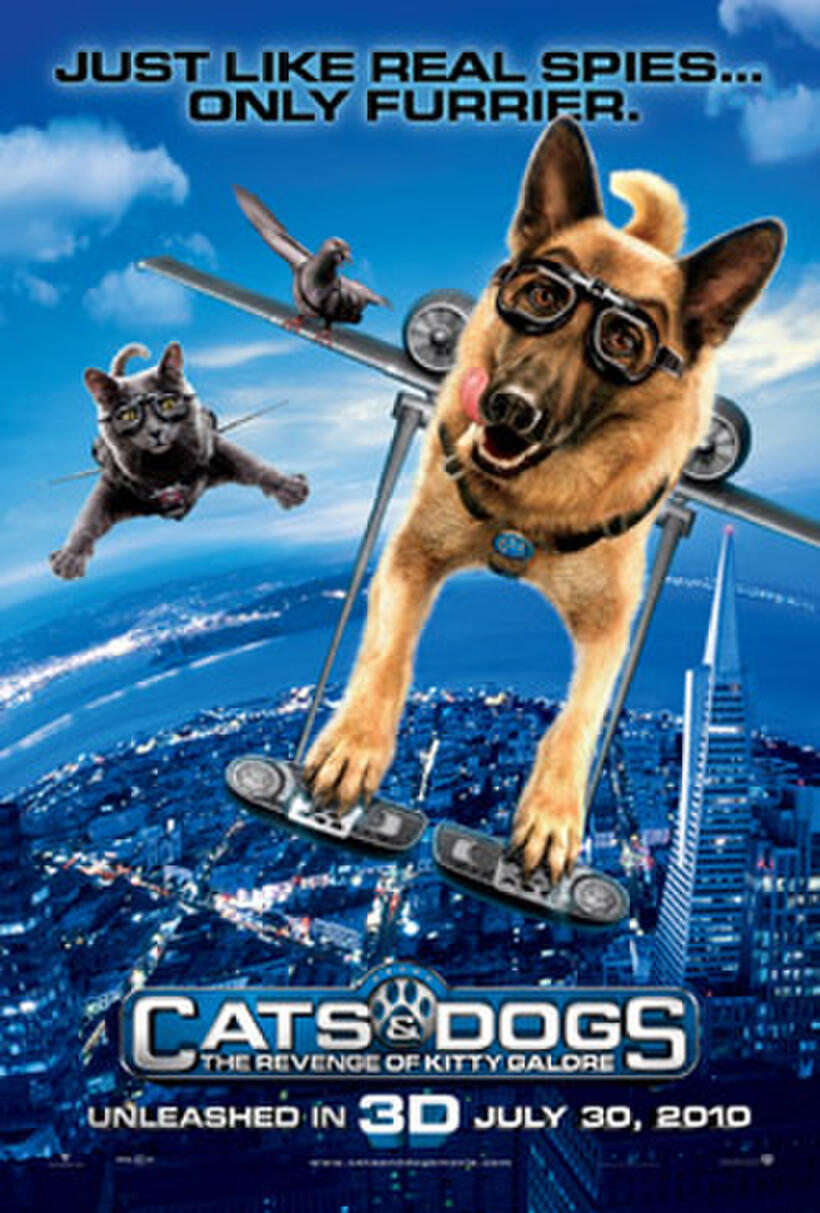 Poster art for "Cats & Dogs: The Revenge of Kitty Galore."