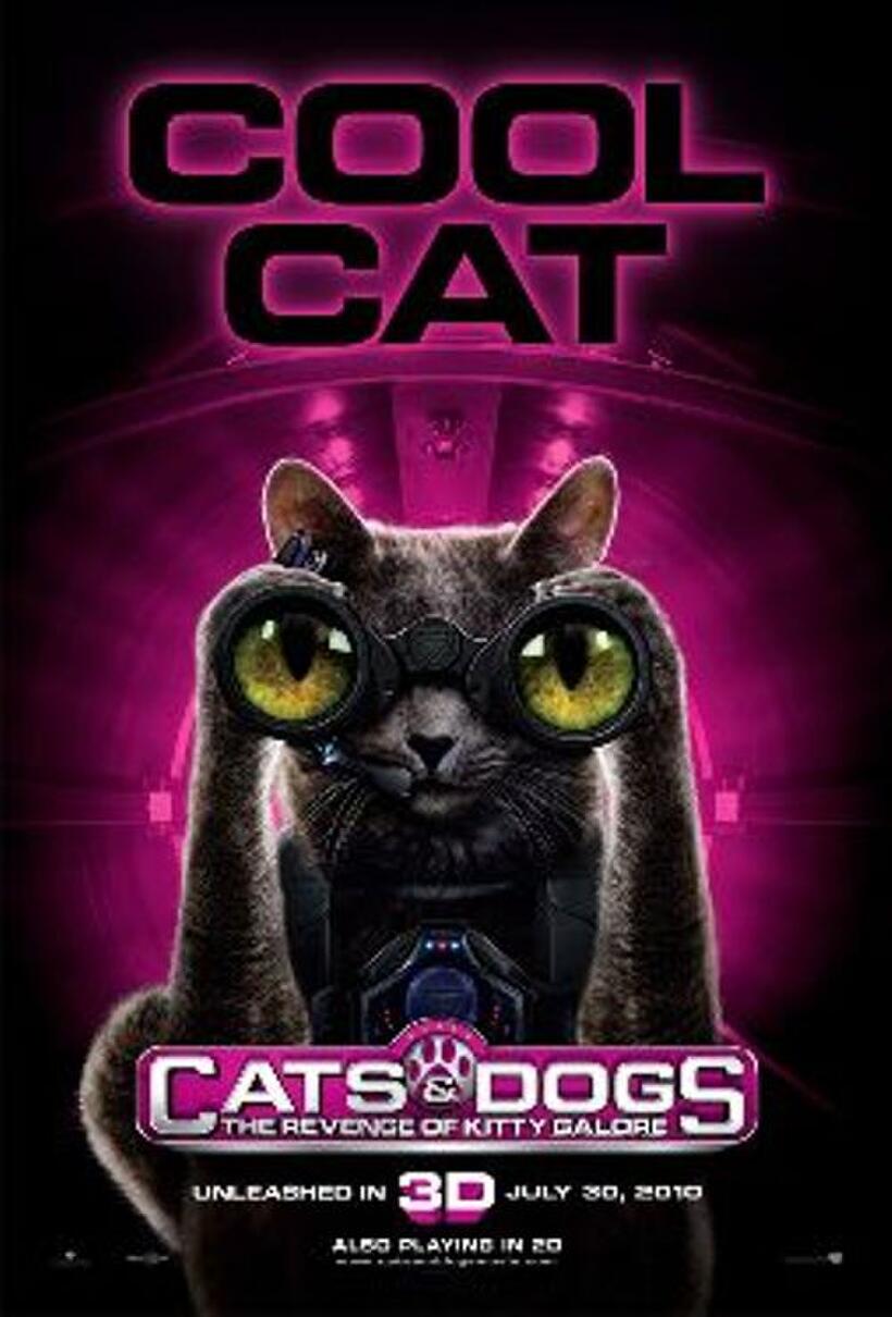 Poster art for "Cats & Dogs: The Revenge of Kitty Galore."