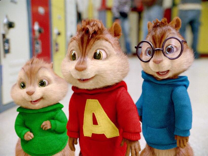 Alvin and Simon in "Alvin and the Chipmunks: The Squeakquel."
