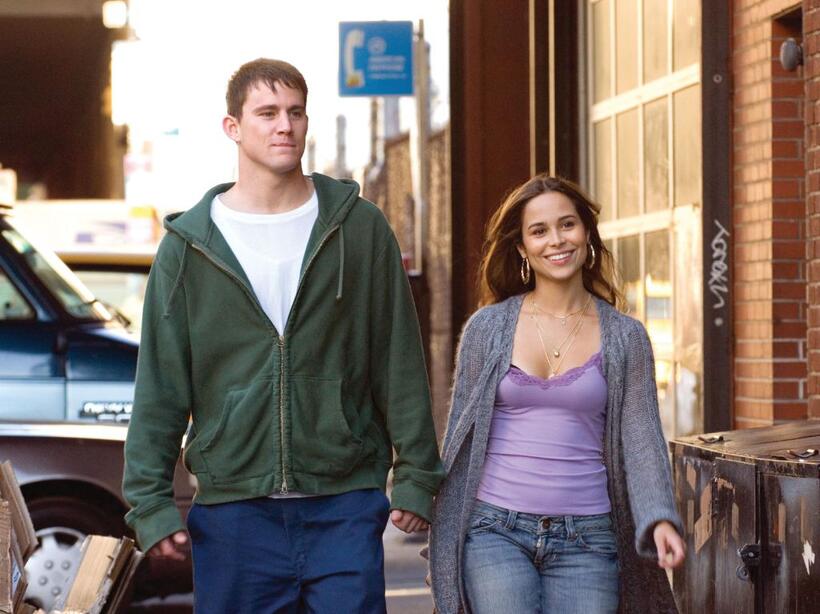 Channing Tatum as Shawn MacArthur and Zulay Henao as Zulay Velez in "Fighting."