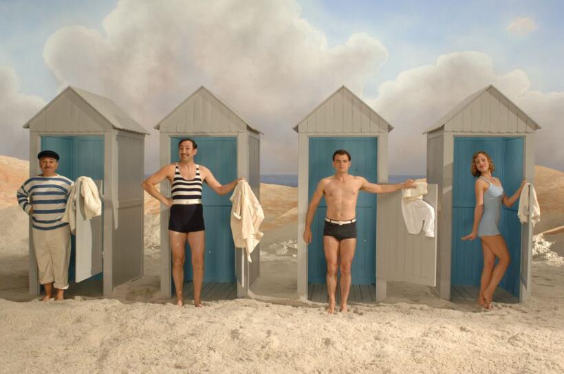 Gerard Jugnot as Pigoil, Kad Merad as Jacky, Clovis Cornillac as Milou and Nora Arnezeder as Douce in "Paris 36."