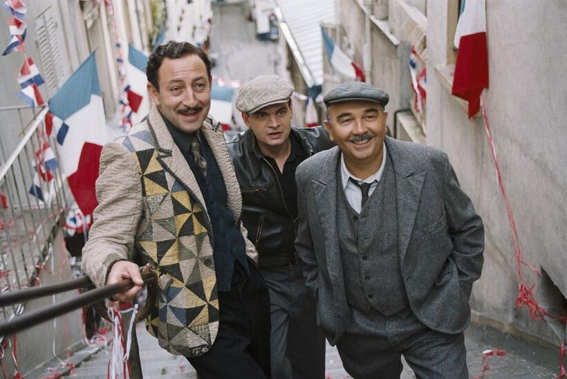 Kad Merad as Jacky, Clovis Cornillac as Milou and Gerard Jugnot as Pigoil in "Paris 36."