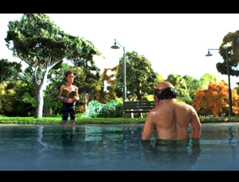 Samuel Johnson as Dave Peck and Anthony LaPaglia as Jim Peck in "$9.99."