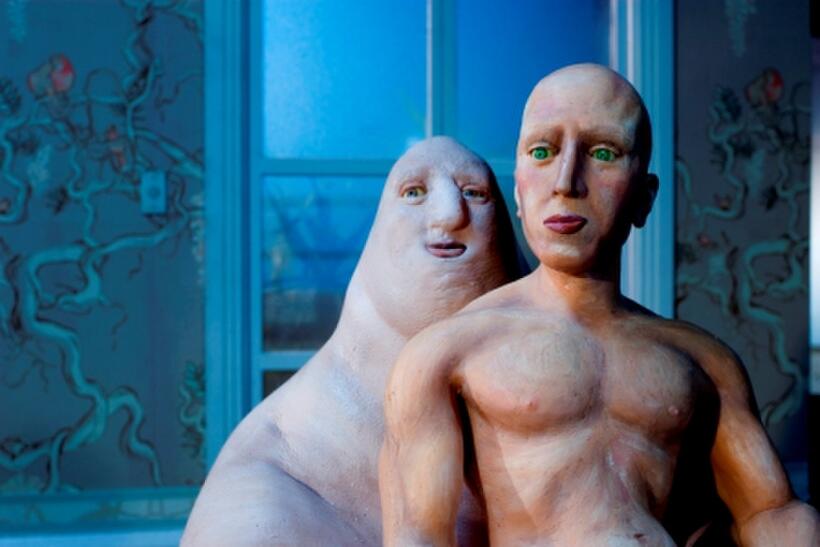 Ben Mendelsohn as Lenny Peck and Henry Nixon as the Bean Bag in "$9.99."