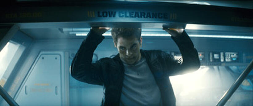 Chris Pine as James T. Kirk in "Star Trek."