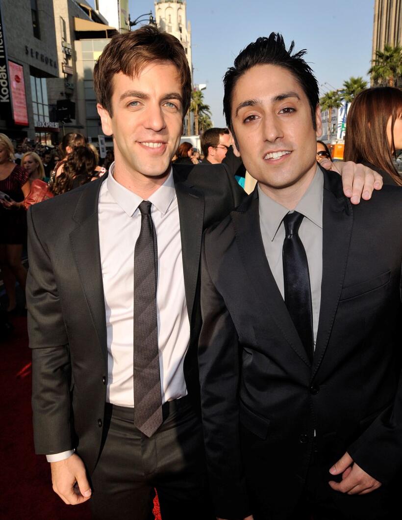 B.J. Novak and Omar Doom at the California premiere of "Inglorious Basterds."