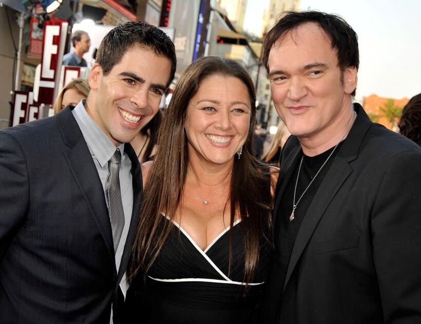 Eli Roth, Camryn Manheim and director Quentin Tarantino at the California premiere of "Inglorious Basterds."