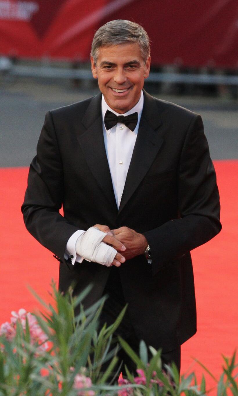 George Clooney at the Italy premiere of "The Men Who Stare At Goats."
