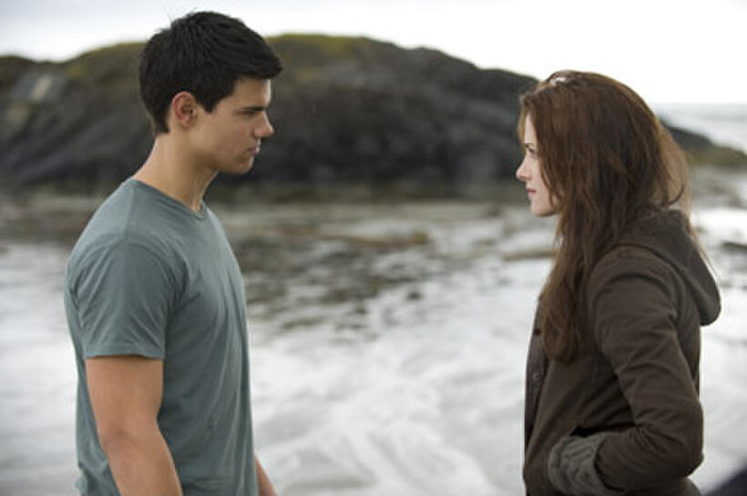 Taylor Lautner and Kristen Stewart in "The Twilight Saga: New Moon." 