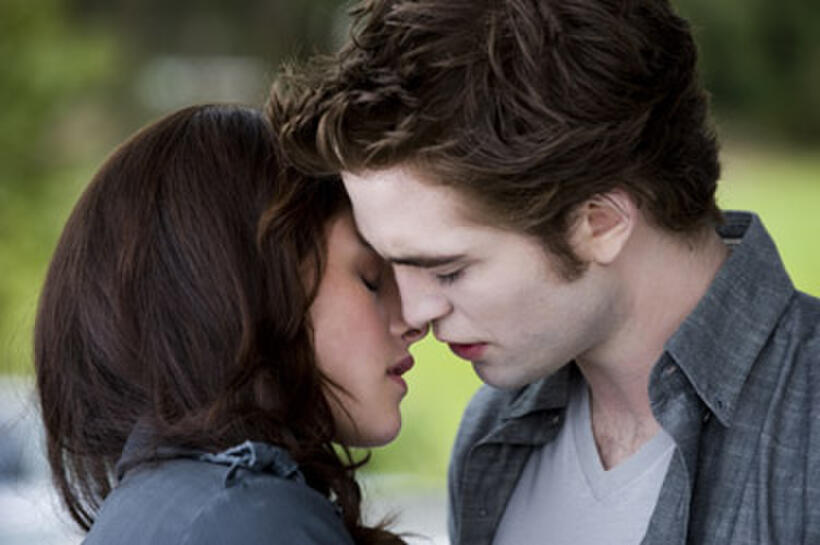 Kristen Stewart and Robert Pattinson in "New Moon."