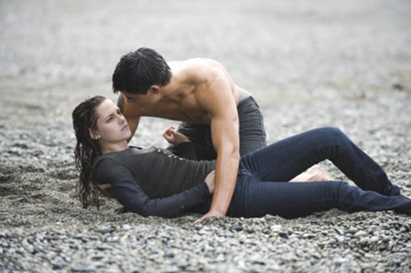 Kristen Stewart and Taylor Lautner in "The Twilight Saga: New Moon." 