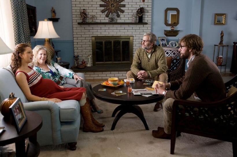 Maya Rudolph as Verona, Catherine O'Hara as Gloria, Jeff Daniels as Jerry and John Krasinski as Burt in "Away We Go."