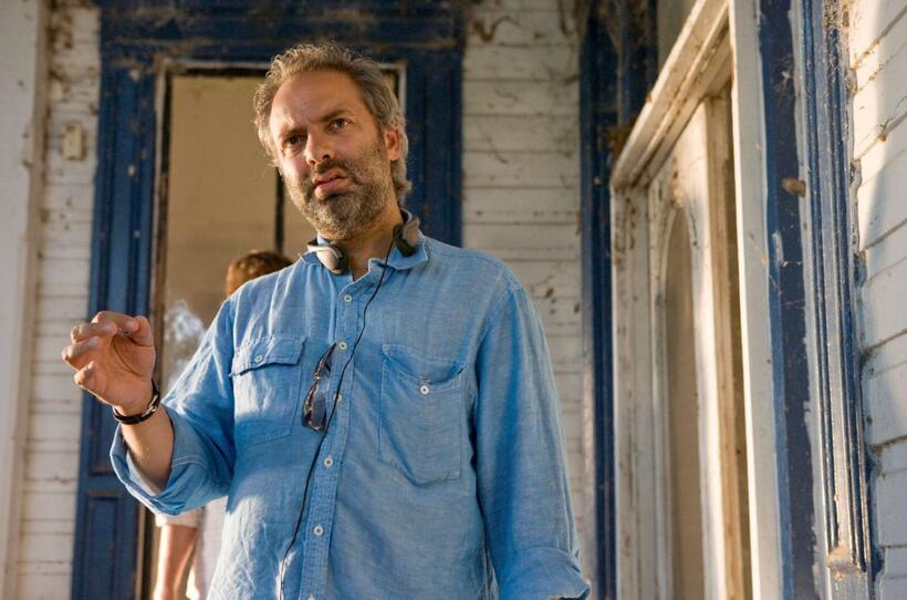 Director Sam Mendes on the set of "Away We Go."