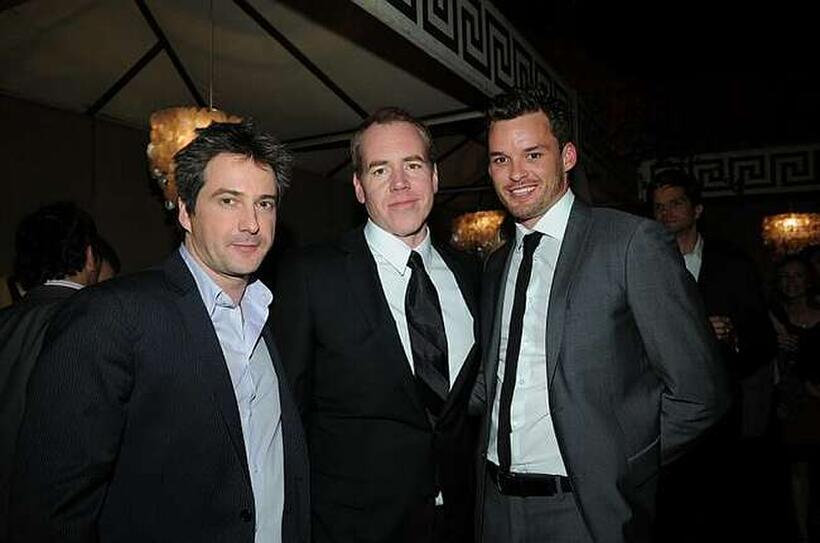 Marco Weber, Bret Easton Ellis and Austin Nichols at the California premiere of "The Informers."