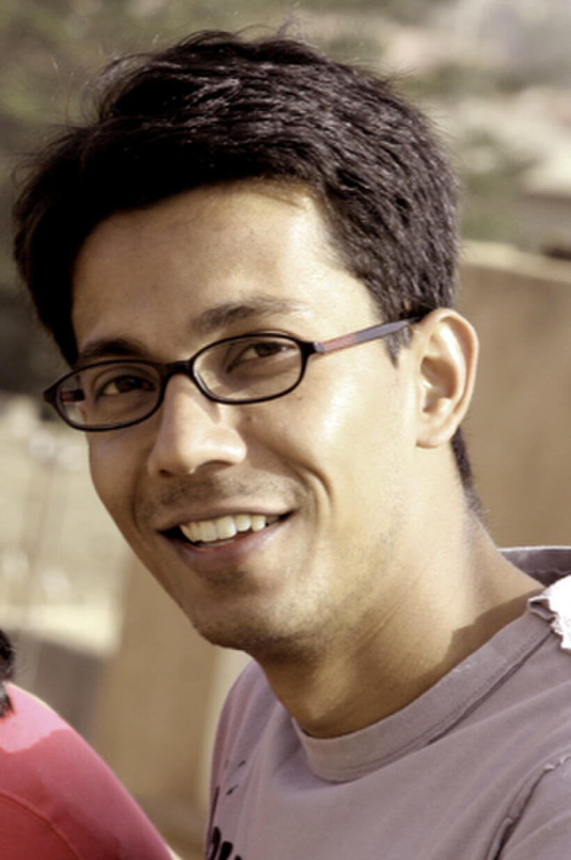 Cinematographer and Producer Yasir Abbasi on the set of "Good Night."