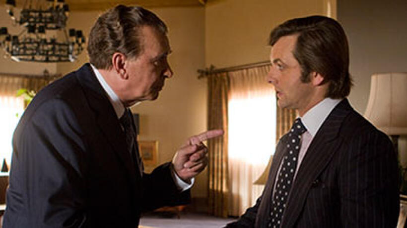 Best Actor nominee Frank Langella and Michael Sheen in "Frost/Nixon."