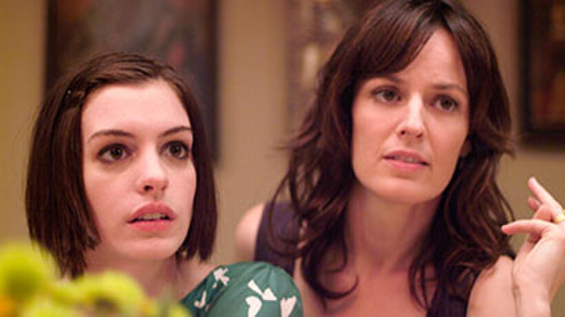 Best Actress nominee Anne Hathaway and Rosemarie DeWitt in "Rachel Getting Married."