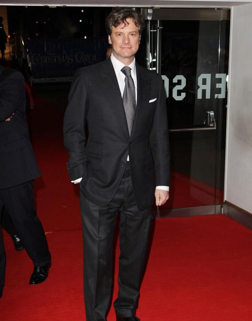 Colin Firth at the London premiere of "Disney's A Christmas Carol: The IMAX 3D Experience."