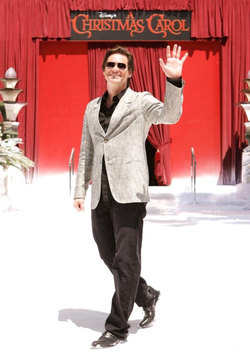 Jim Carrey at the photocall of "Disney's A Christmas Carol: The IMAX 3D Experience" during the 62nd Annual Cannes Film Festival.