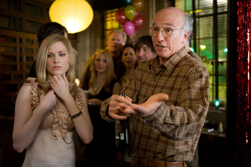 Evan Rachel Wood as Melody and Larry David as Boris in "Whatever Works."