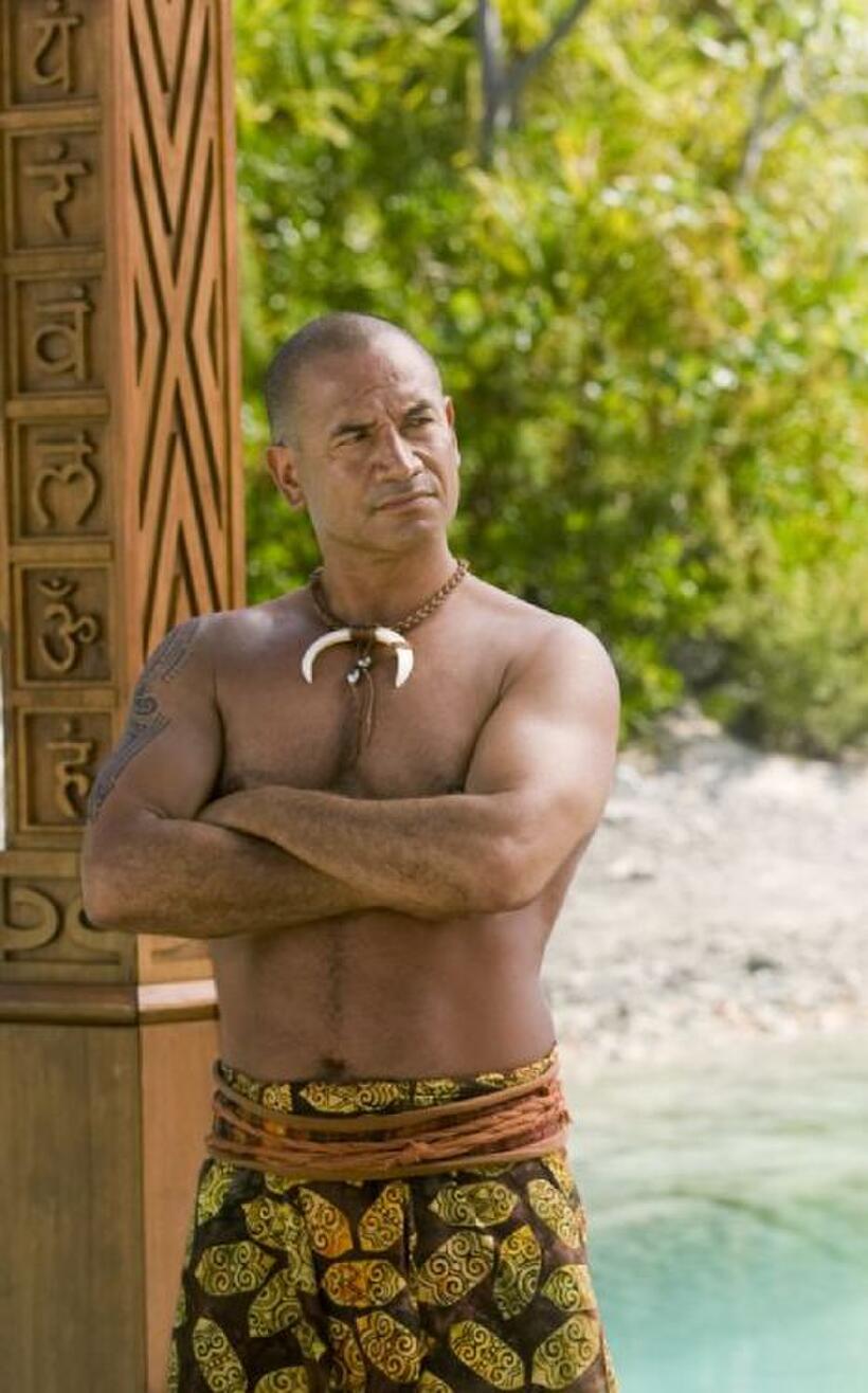 Temuera Morrison as Briggs in "Couples Retreat."