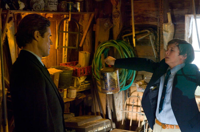 Willem Dafoe and Cayden Boyd in "Fireflies in the Garden."