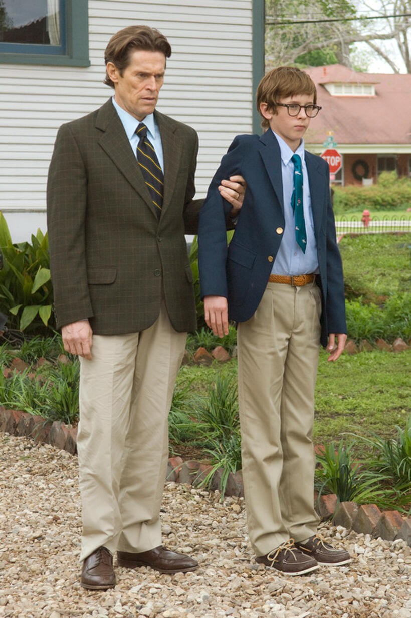 Willem Dafoe and Cayden Boyd in "Fireflies in the Garden."