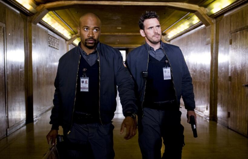 Columbus Short and Matt Dillon in "Armored."