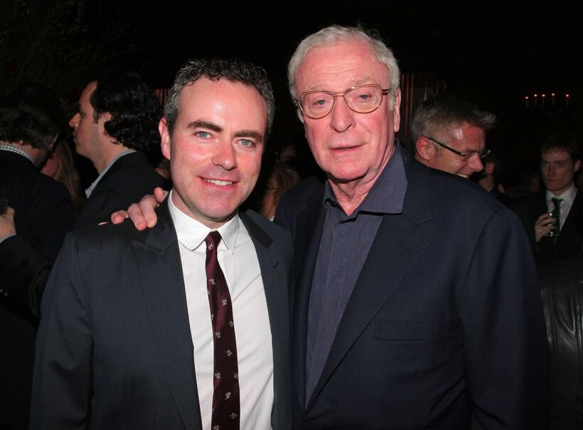 Director John Crowley and Michael Caine at the after party of the New York premiere of "Is Anybody There?"