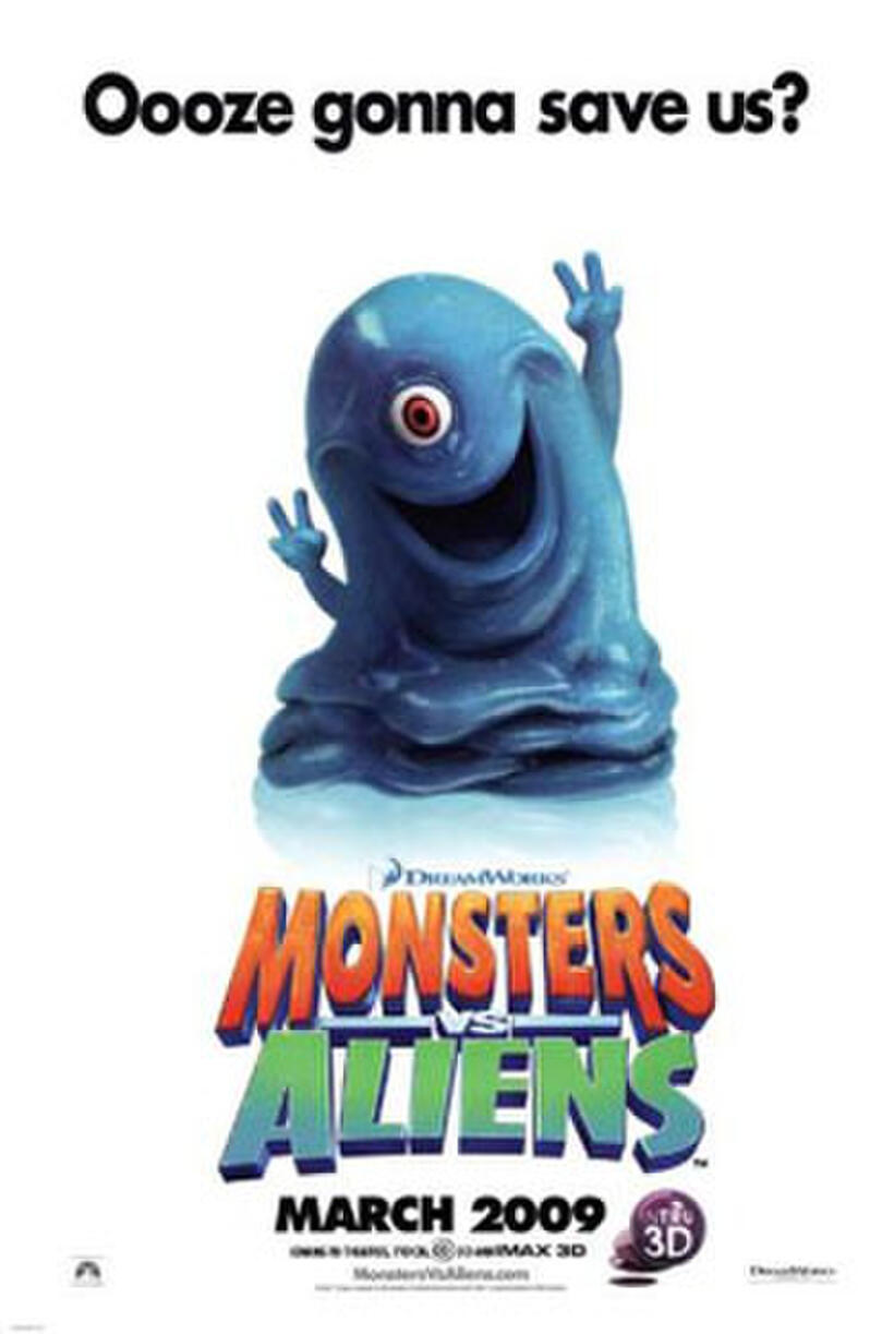 Poster art for "Monsters vs. Aliens 3D."
