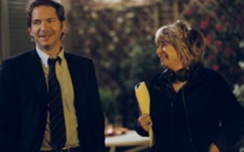 Christopher Thompson and director Daniele Thompson on the set of "Change of Plans."