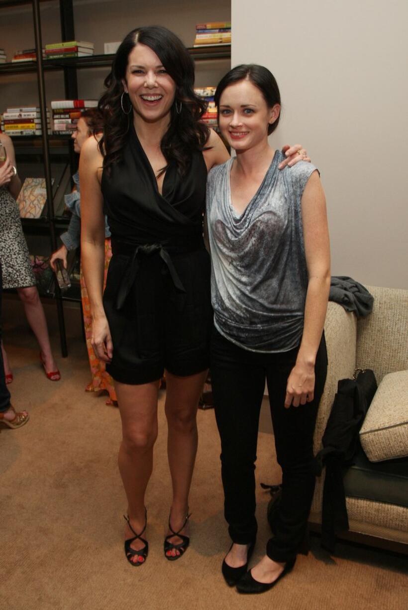 Lauren Graham and Alexis Bledel at the after party of the New York premiere of "The Answer Man."