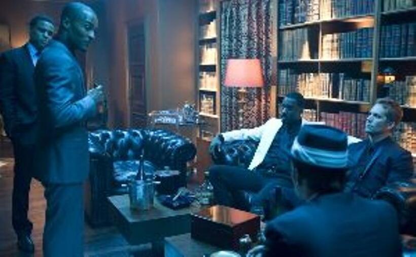 Michael Ealy, Tip "T.I." Harris, Idris Elba and Paul Walker in "Takers."