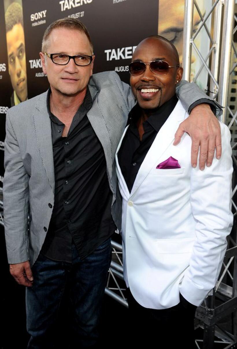 Clint Culpepper and William Packer at the California premiere of "Takers."