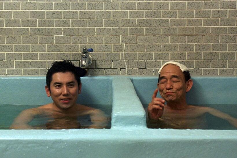 Masahiro Motoki as Daigo Kobayashi and Takashi Sasano as Shokichi Hirata in "Departures."