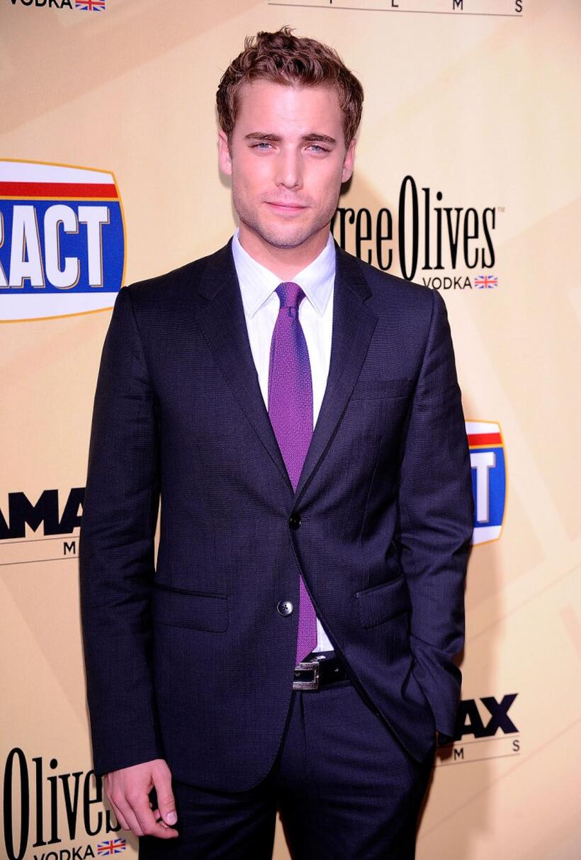 Dustin Milligan at the California premiere of "Extract."