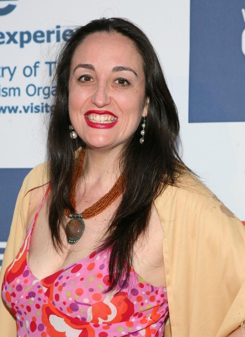 Inma Heredia at the California premiere of "I hate Valentine's Day."