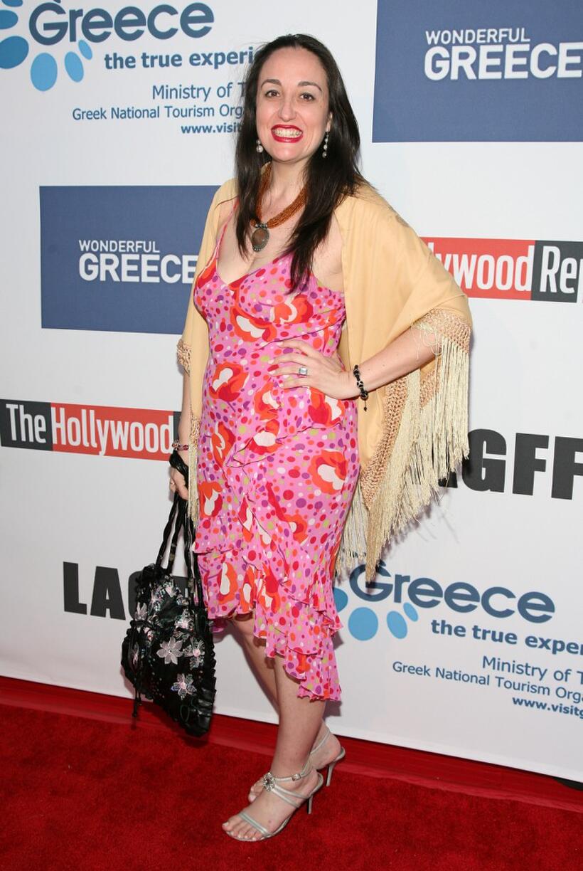 Inma Heredia at the California premiere of "I hate Valentine's Day."