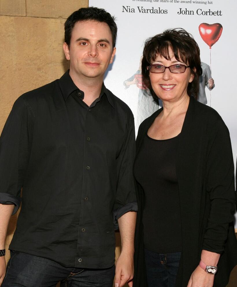 Jason Shuman and Madeleine at the California premiere of "I hate Valentine's Day."