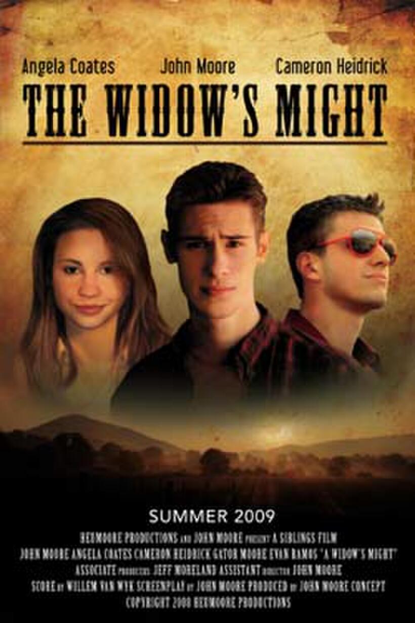 Poster art for "The Widow's Might."
