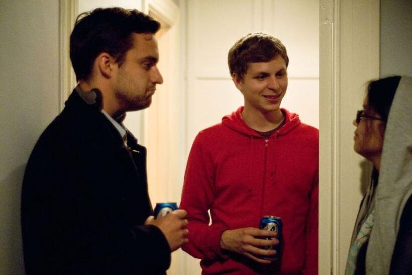 Jake Johnson, Michael Cera and Charlyne Yi in "Paper Heart."