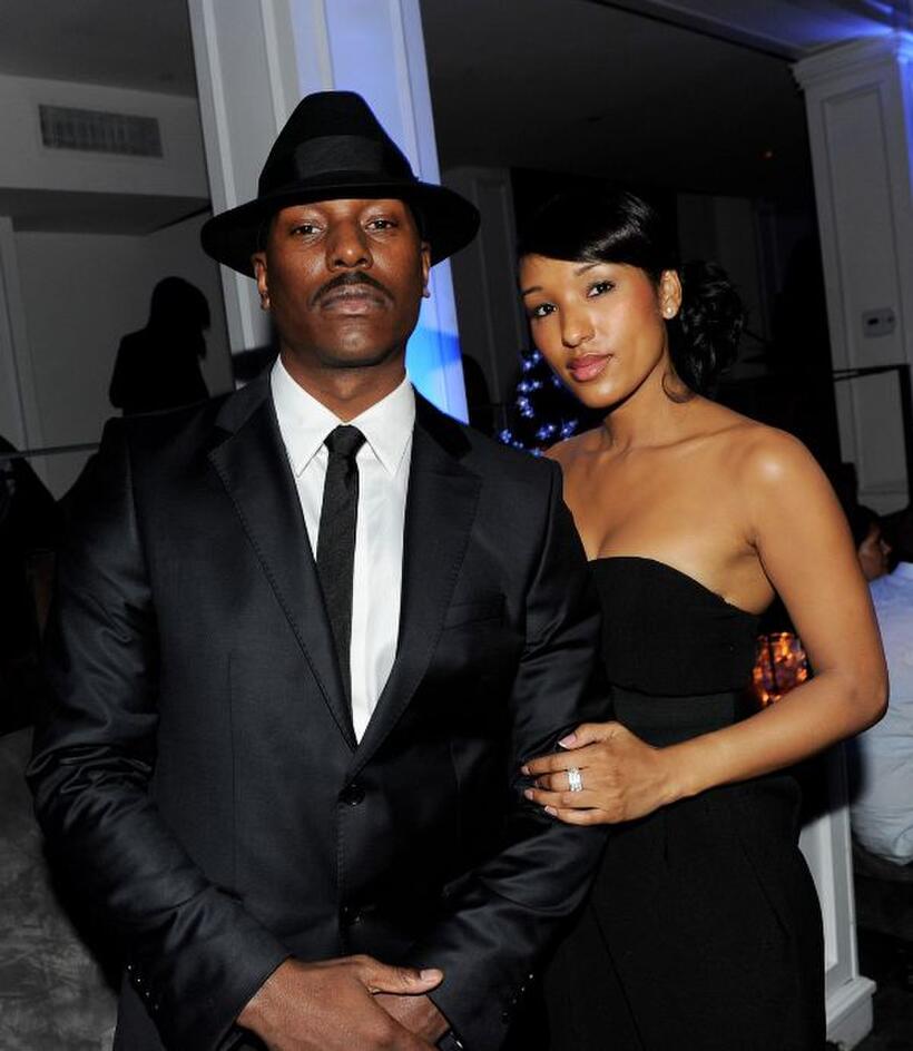 Tyrese Gibson and Guest at the after party of the California premiere of "Legion."