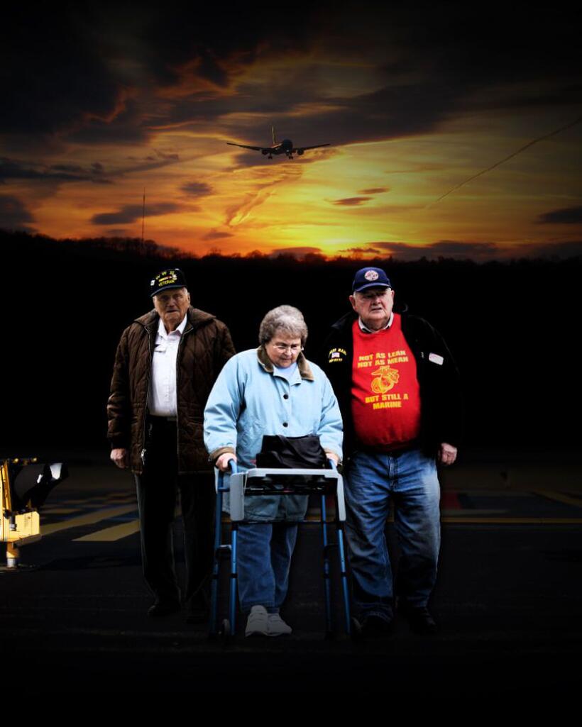 Bill Knight, Joan Gaudet and Jerry Mundy in "The Way We Get By."