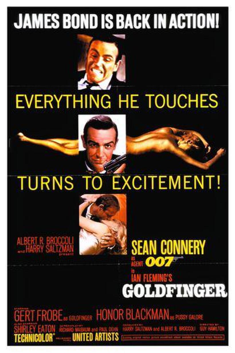 Poster art for "Goldfinger."